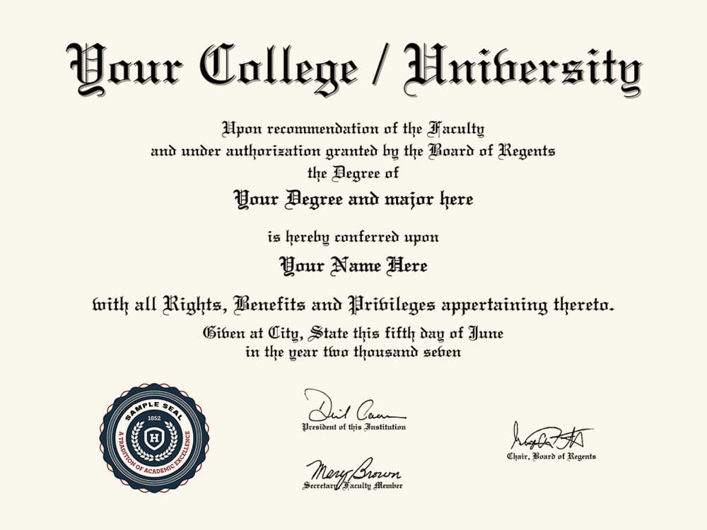 Replacement College Diploma 5