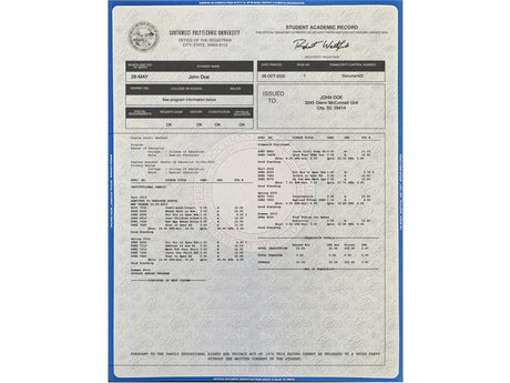 College Transcripts – One Day Diplomas